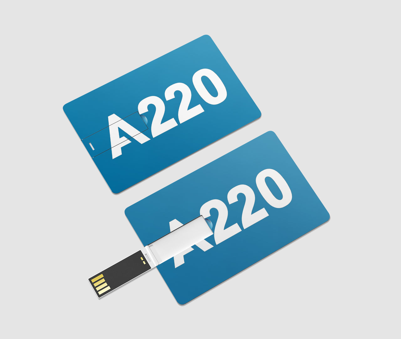 A220 Flat Text Designed USB Cards