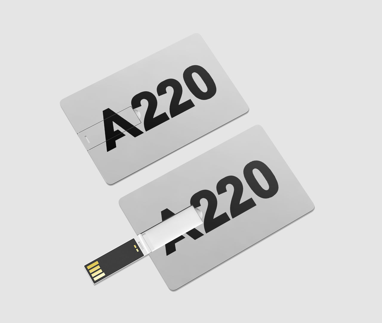 A220 Flat Text Designed USB Cards