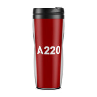 Thumbnail for A220 Flat Text Designed Travel Mugs