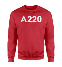 Thumbnail for A220 Flat Text Designed Sweatshirts