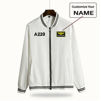 Thumbnail for A220 Flat Text Designed Thin Spring Jackets