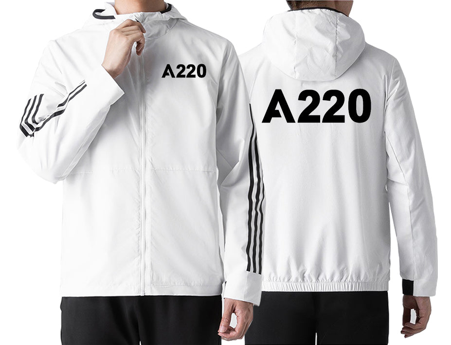 A220 Flat Text Designed Sport Style Jackets