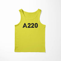 Thumbnail for A220 Flat Text Designed Tank Tops