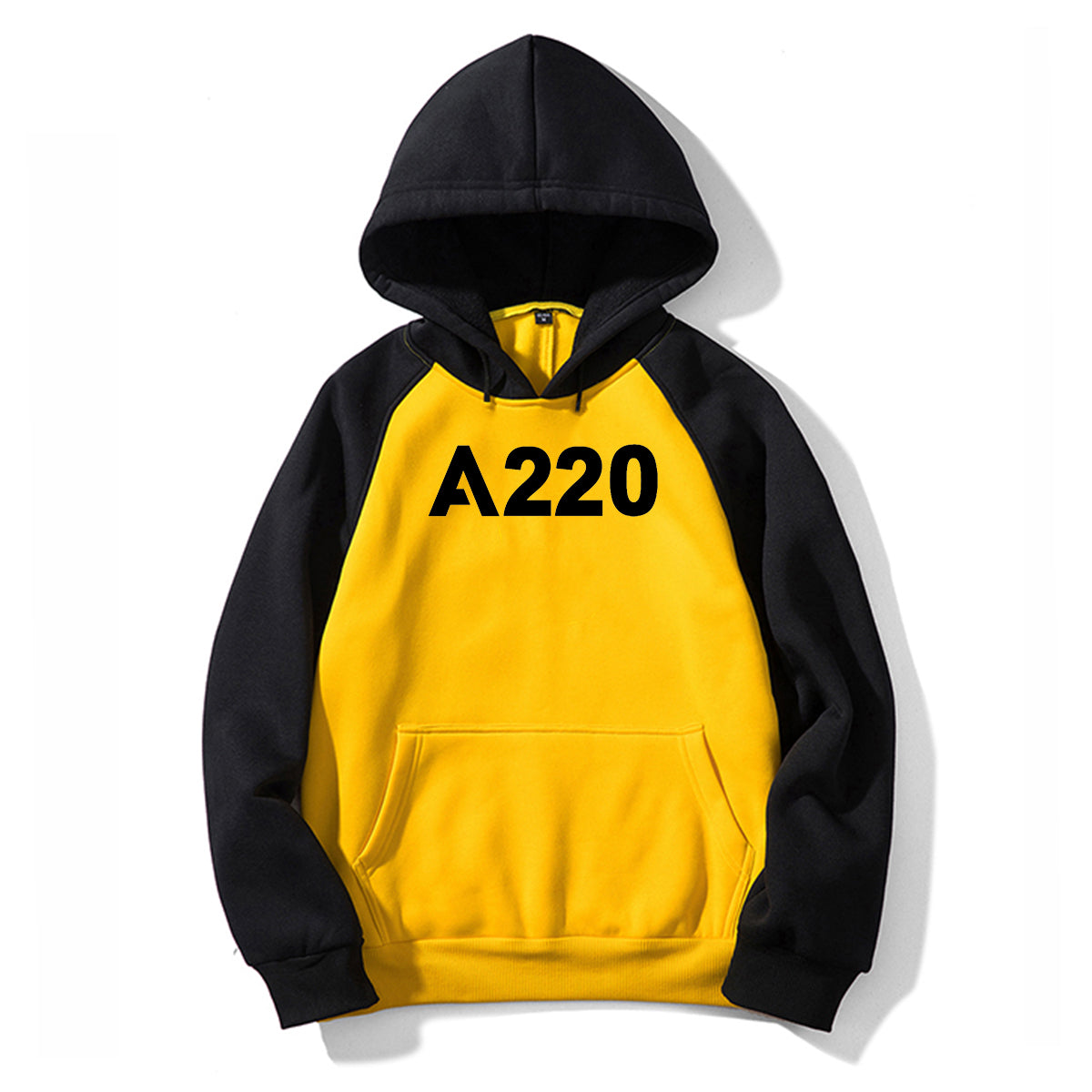 A320 Flat Text Designed Colourful Hoodies