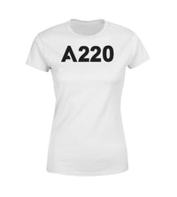 Thumbnail for A220 Flat Text Designed Women T-Shirts