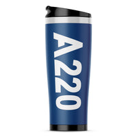 Thumbnail for A220 Text Designed Stainless Steel Travel Mugs