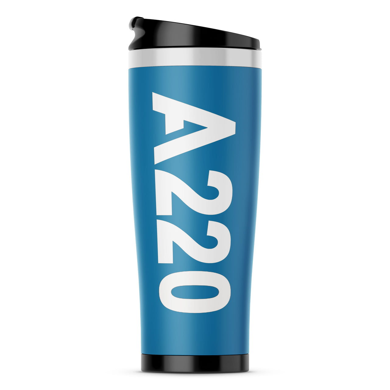 A220 Text Designed Stainless Steel Travel Mugs