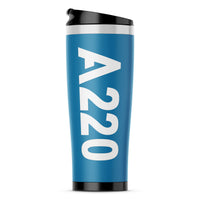 Thumbnail for A220 Text Designed Stainless Steel Travel Mugs