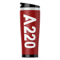 Thumbnail for A220 Text Designed Stainless Steel Travel Mugs