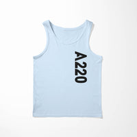 Thumbnail for A220 Side Text Designed Tank Tops