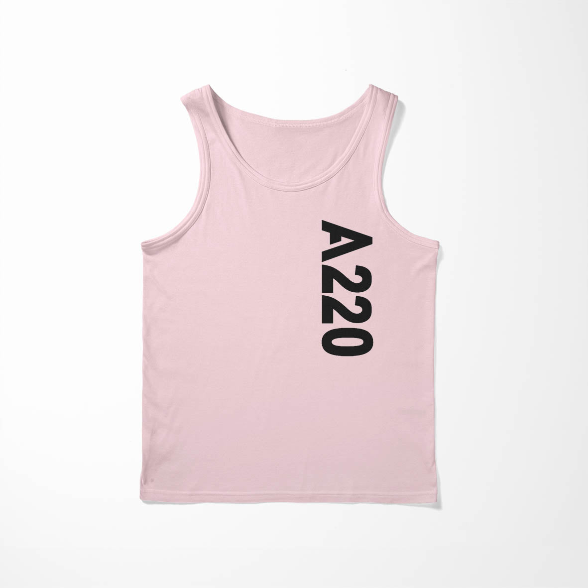 A220 Side Text Designed Tank Tops