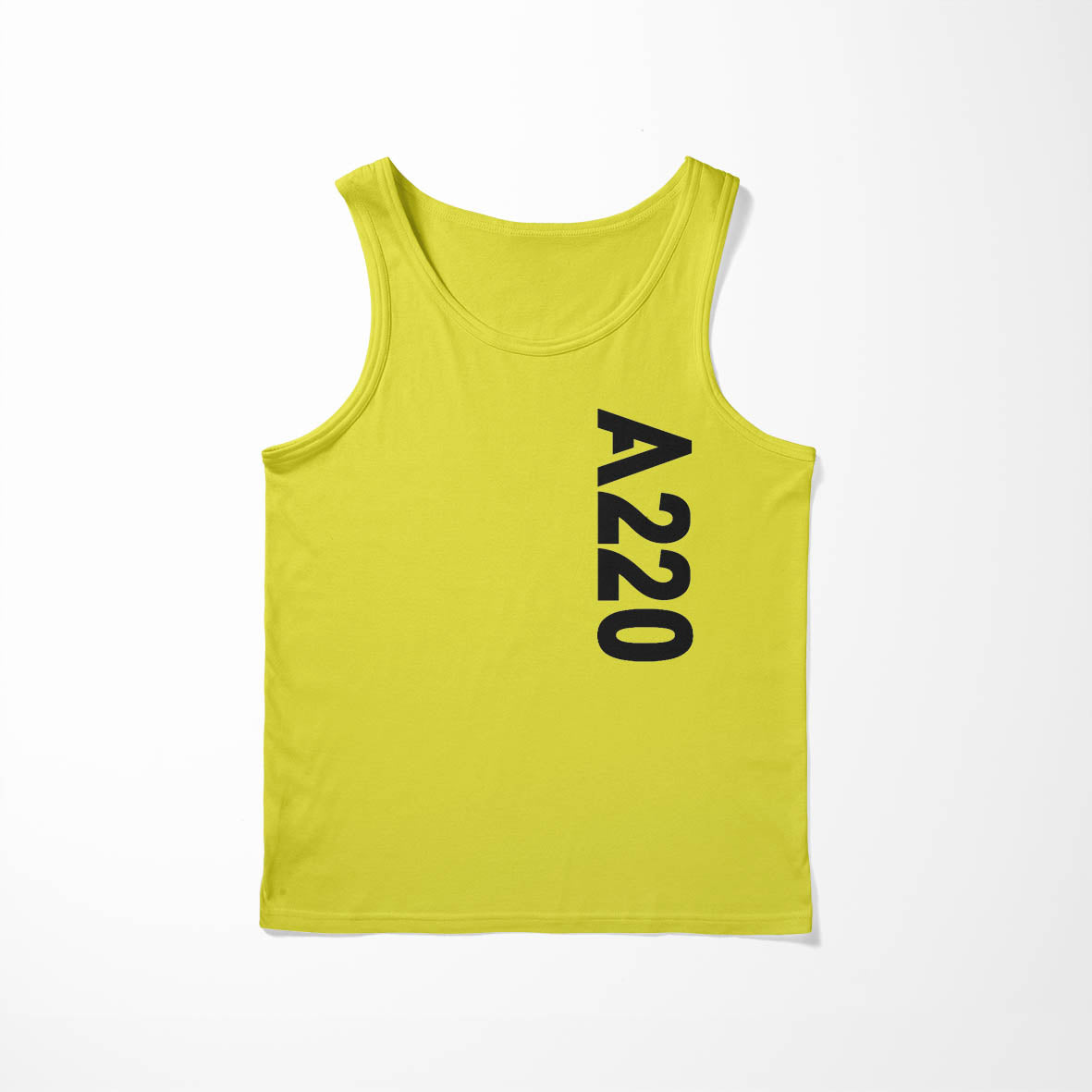 A220 Side Text Designed Tank Tops