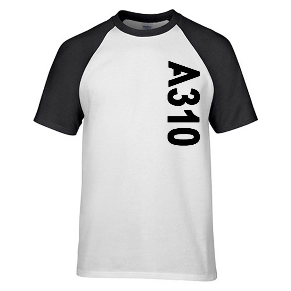 A310 Side Text Designed Raglan T-Shirts