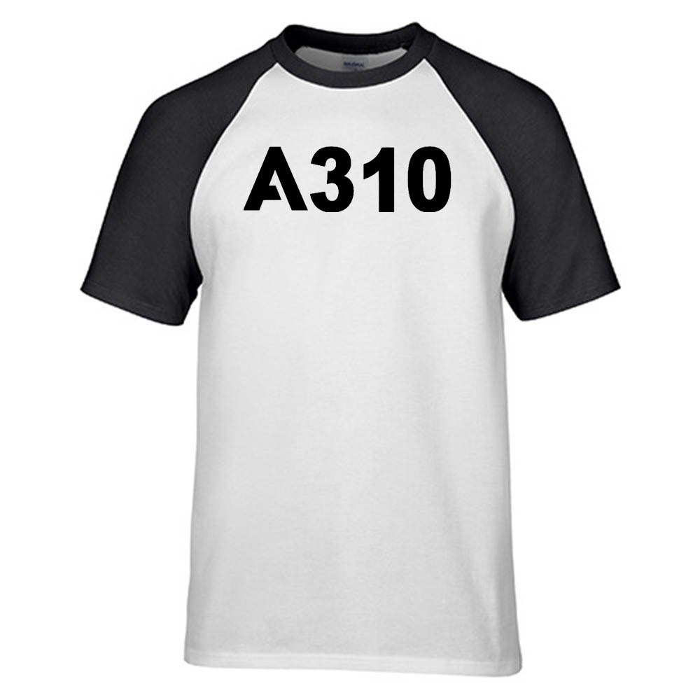 A310 Flat Text Designed Raglan T-Shirts