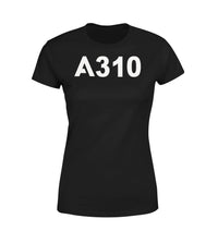 Thumbnail for A310 Flat Text Designed Women T-Shirts