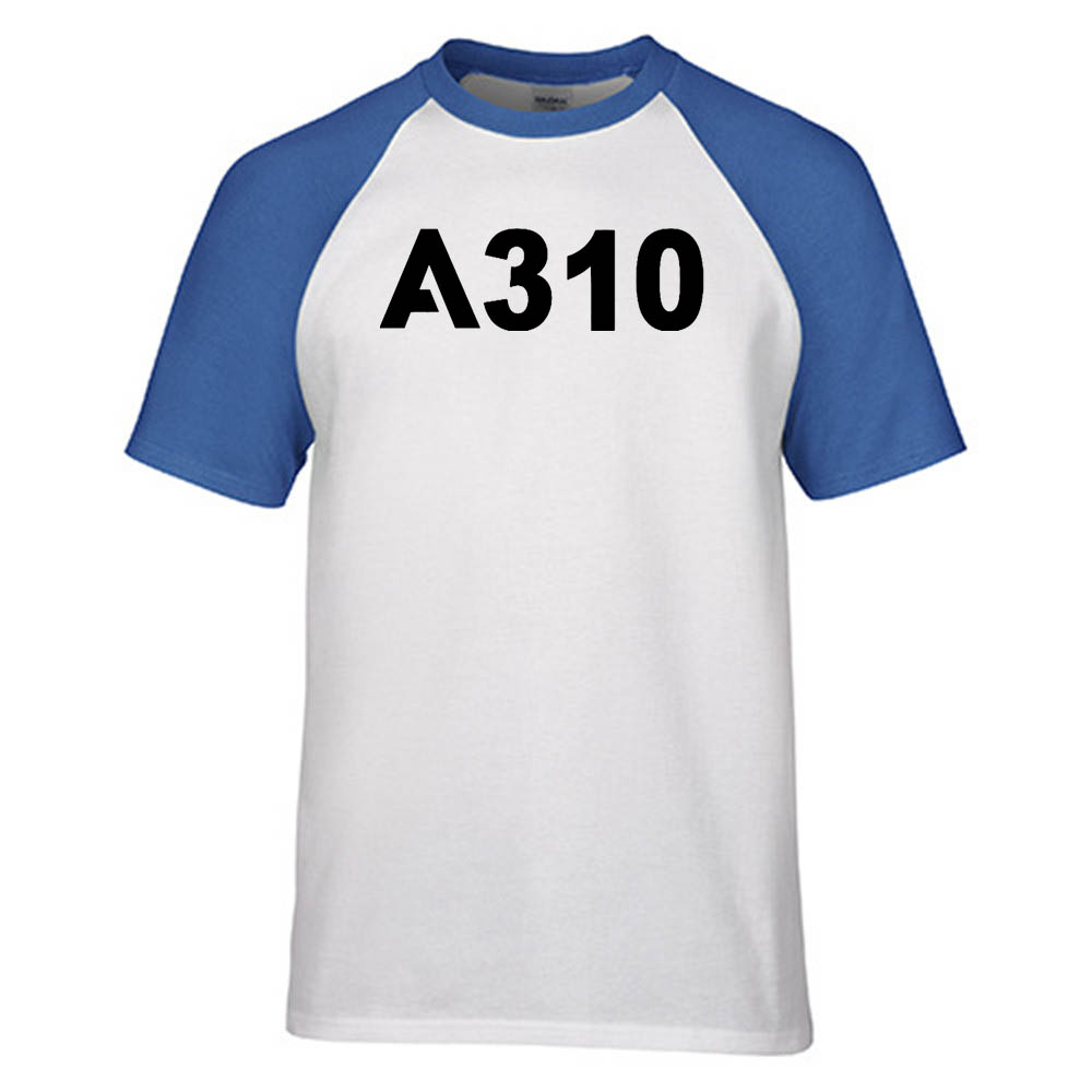 A310 Flat Text Designed Raglan T-Shirts