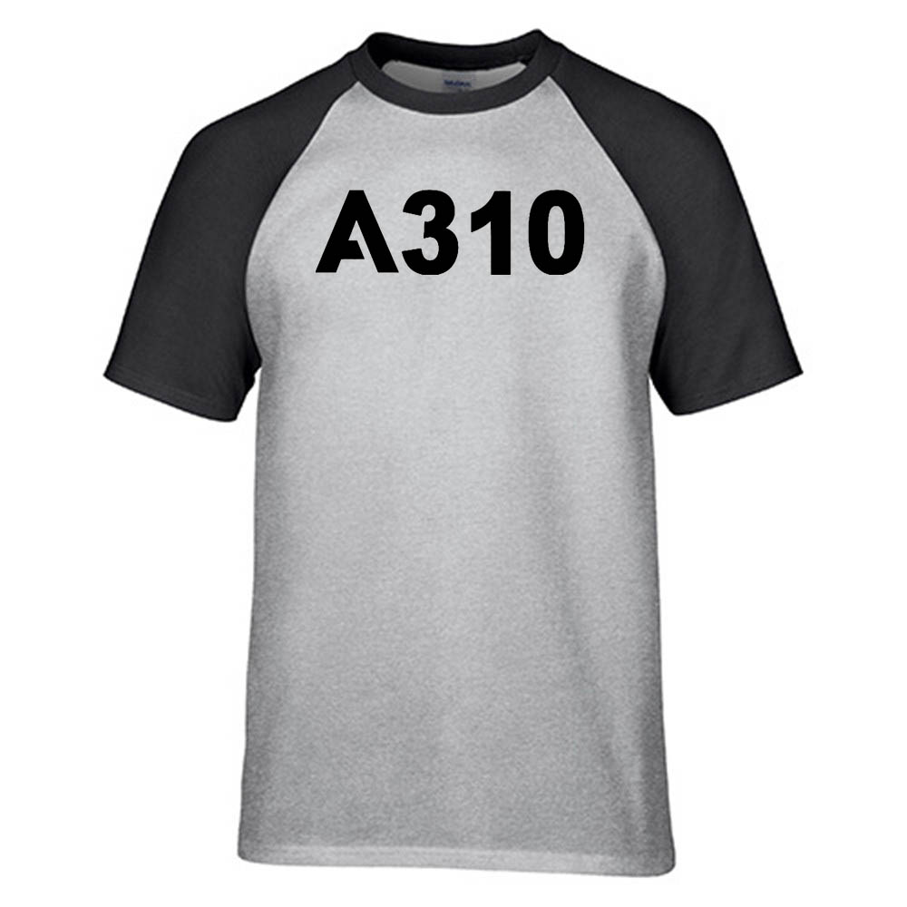 A310 Flat Text Designed Raglan T-Shirts