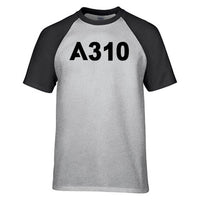 Thumbnail for A310 Flat Text Designed Raglan T-Shirts