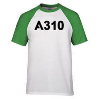 Thumbnail for A310 Flat Text Designed Raglan T-Shirts