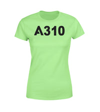 Thumbnail for A310 Flat Text Designed Women T-Shirts