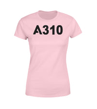 Thumbnail for A310 Flat Text Designed Women T-Shirts