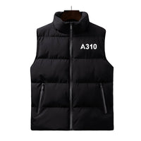 Thumbnail for A310 Flat Text Designed Puffy Vests