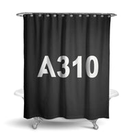 Thumbnail for A310 Flat Text Designed Shower Curtains