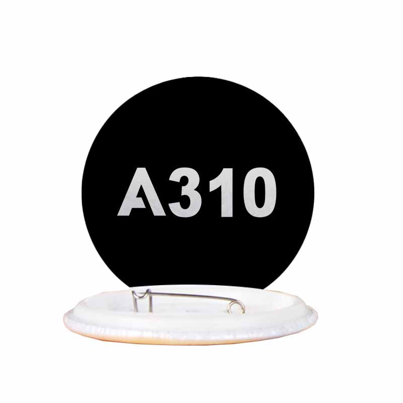 A310 Flat Text Designed Pins