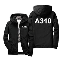 Thumbnail for A310 Flat Text Designed Windbreaker Jackets