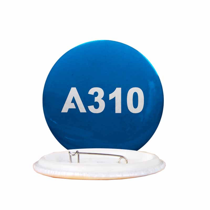 A310 Flat Text Designed Pins