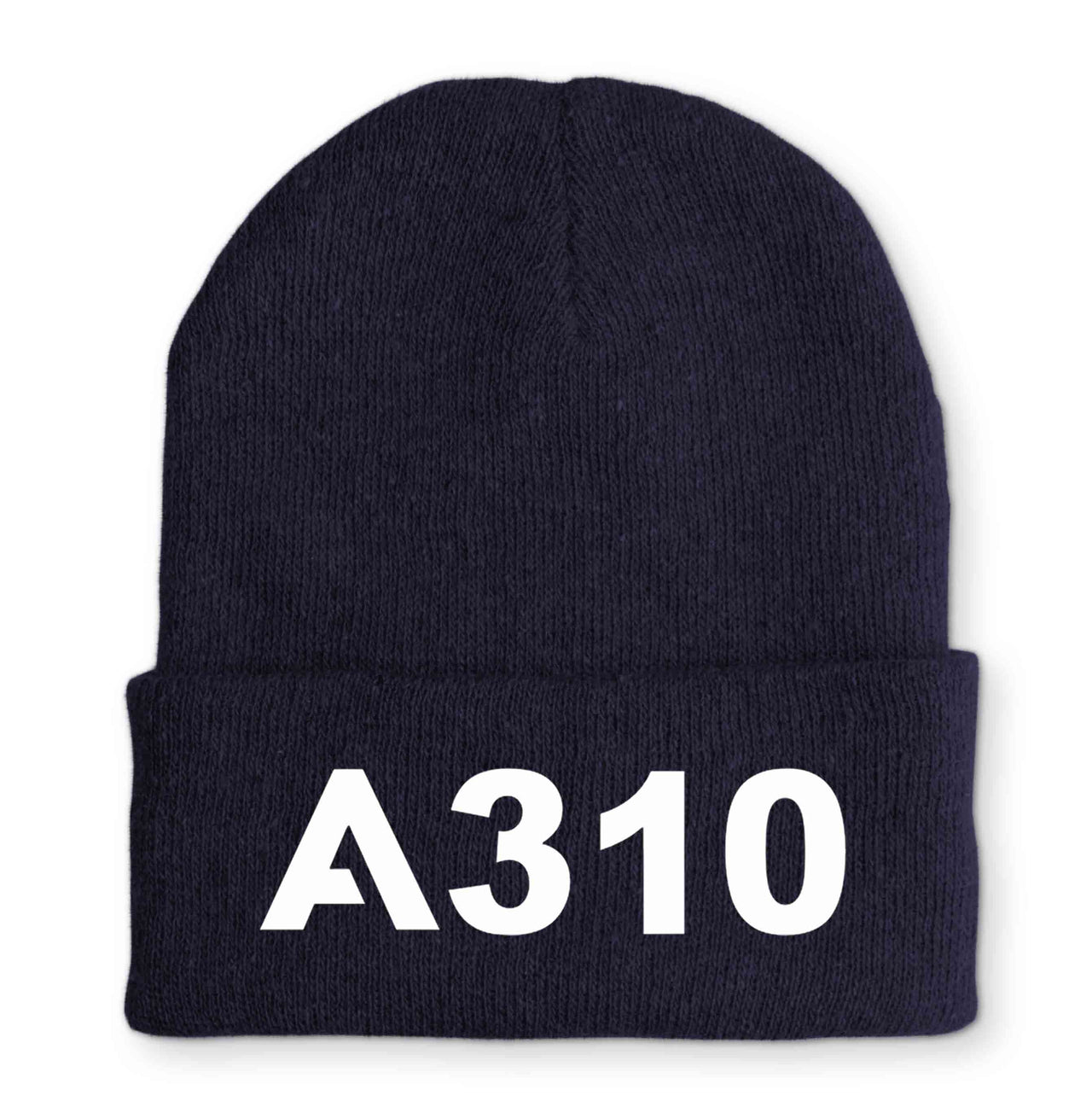 A310 Flat Text Embroidered Beanies