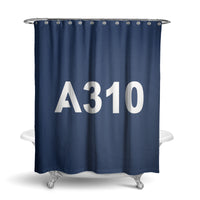 Thumbnail for A310 Flat Text Designed Shower Curtains