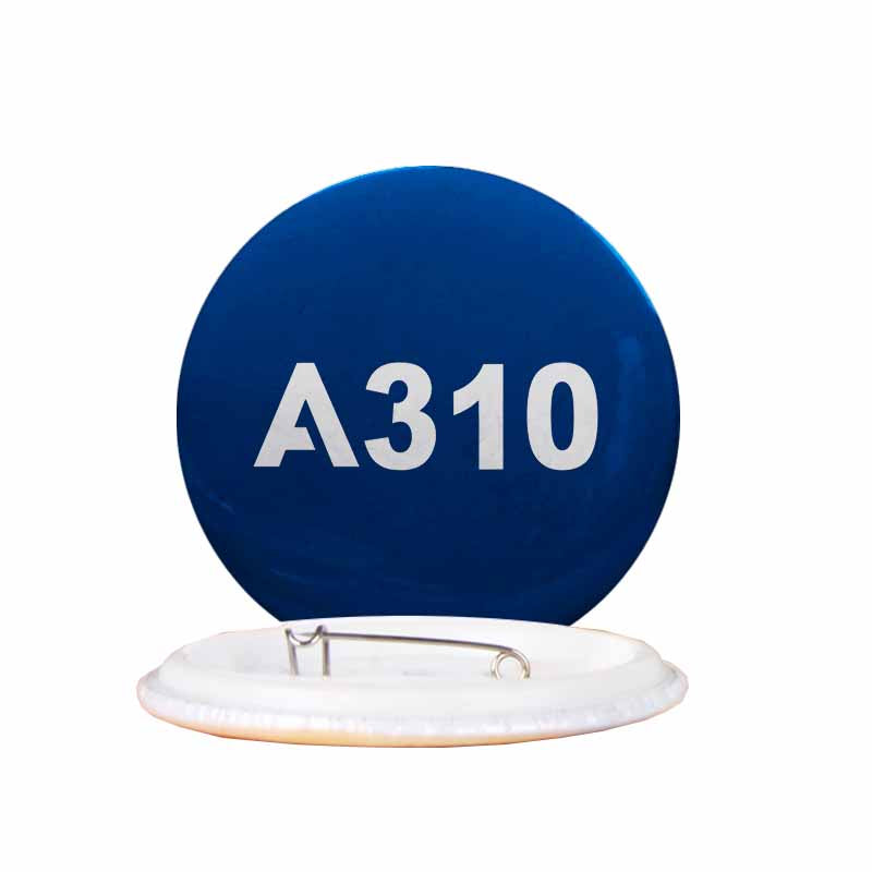 A310 Flat Text Designed Pins