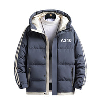 Thumbnail for A310 Flat Text Designed Thick Fashion Jackets