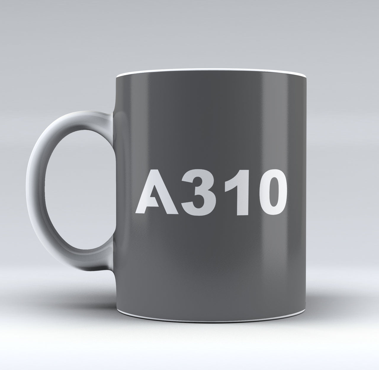 A310 Flat Text Designed Mugs