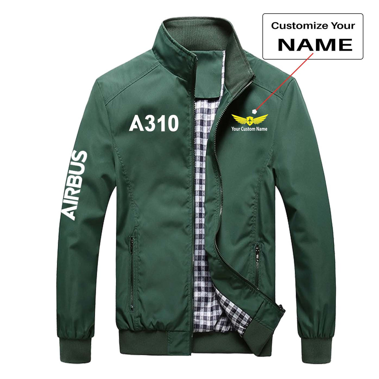 A310 Flat Text Designed Stylish Jackets