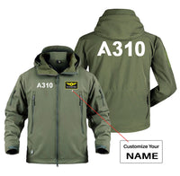 Thumbnail for A310 Flat Text Designed Military Jackets (Customizable)