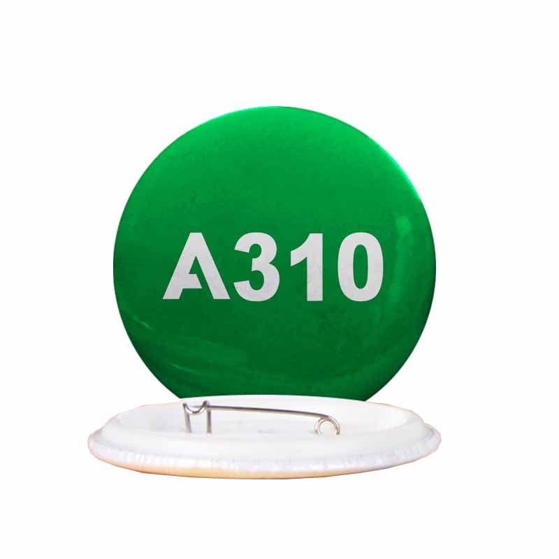 A310 Flat Text Designed Pins