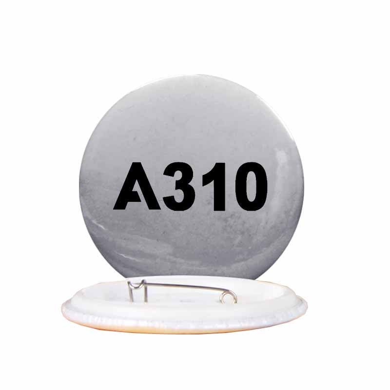 A310 Flat Text Designed Pins