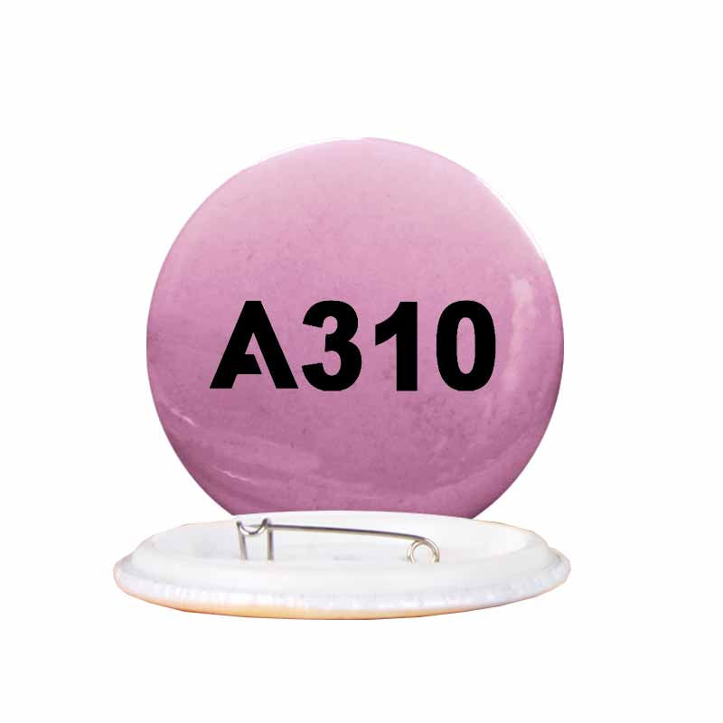 A310 Flat Text Designed Pins