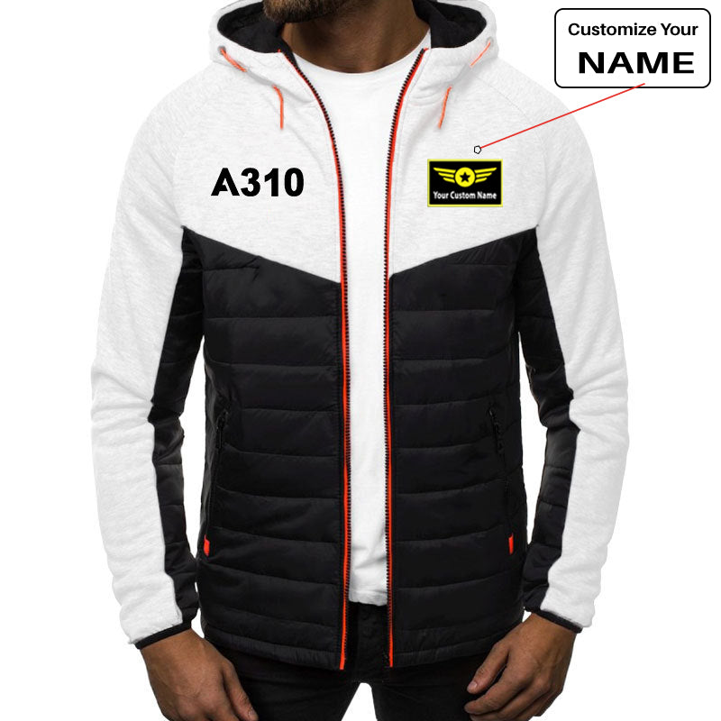 A310 Flat Text Designed Sportive Jackets