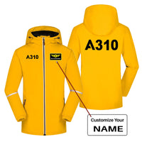 Thumbnail for A310 Flat Text Designed Rain Coats & Jackets
