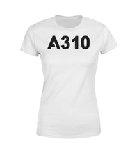 Thumbnail for A310 Flat Text Designed Women T-Shirts