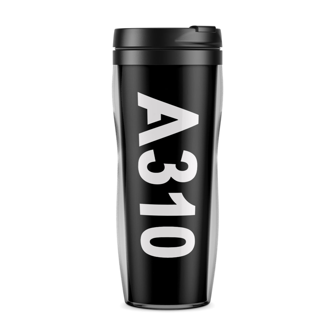 A310 Text Designed Travel Mugs