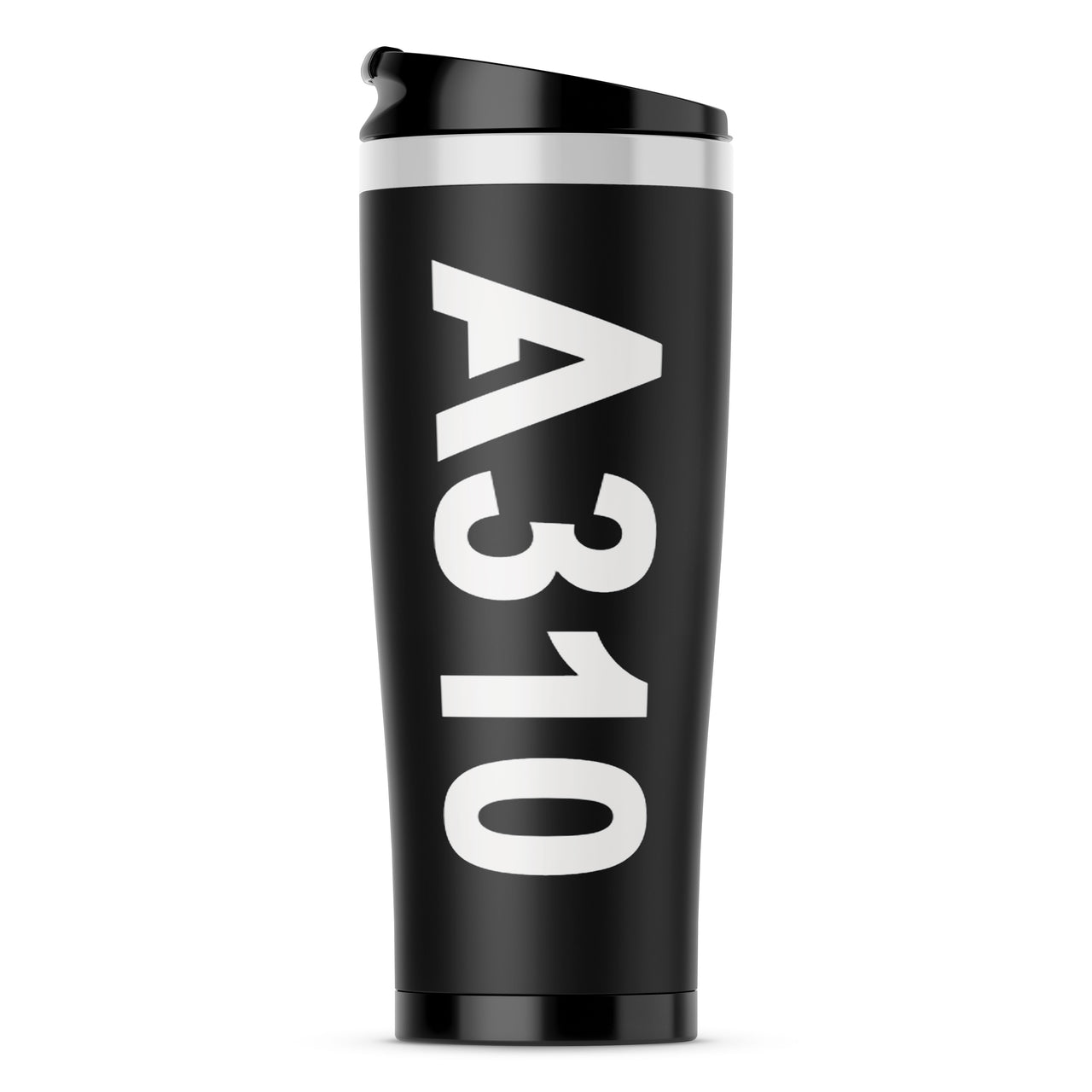 A310 Text Designed Travel Mugs