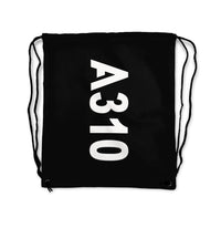 Thumbnail for A310 Text Designed Drawstring Bags