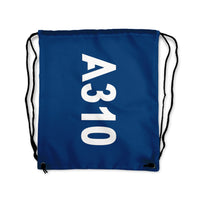 Thumbnail for A310 Text Designed Drawstring Bags