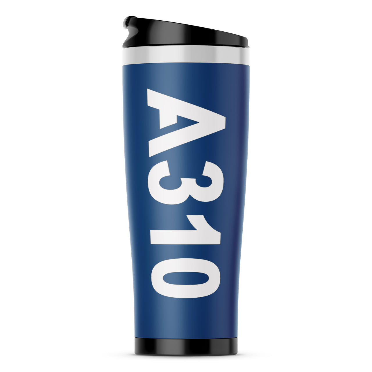 A310 Text Designed Travel Mugs