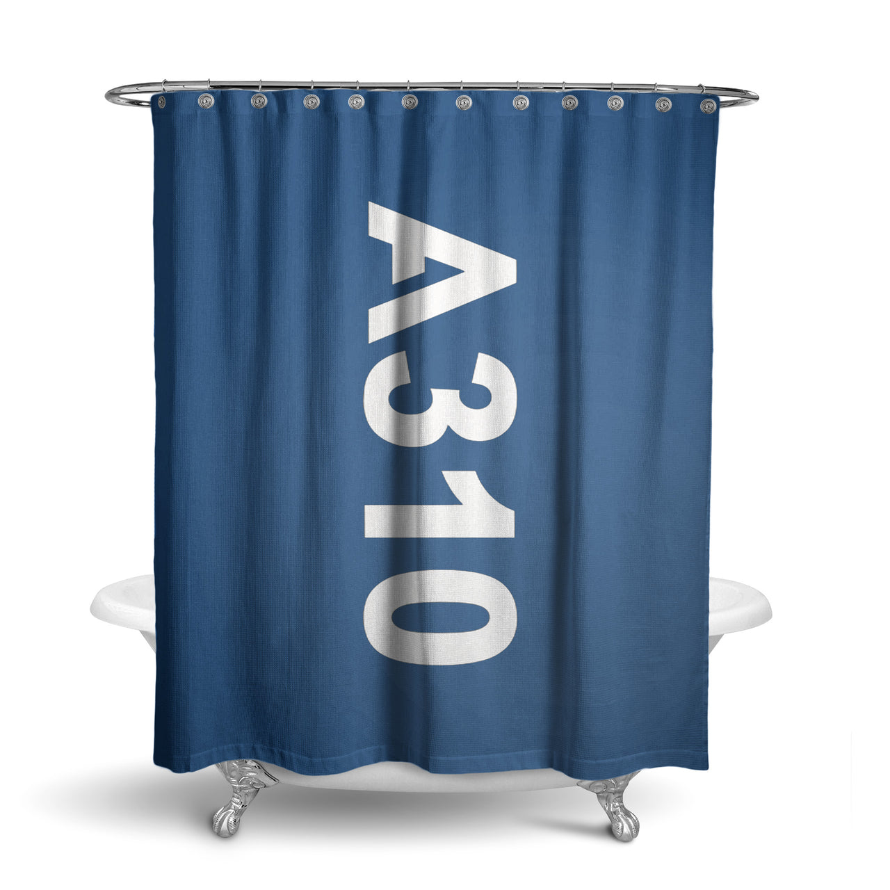A310 Text Designed Shower Curtains