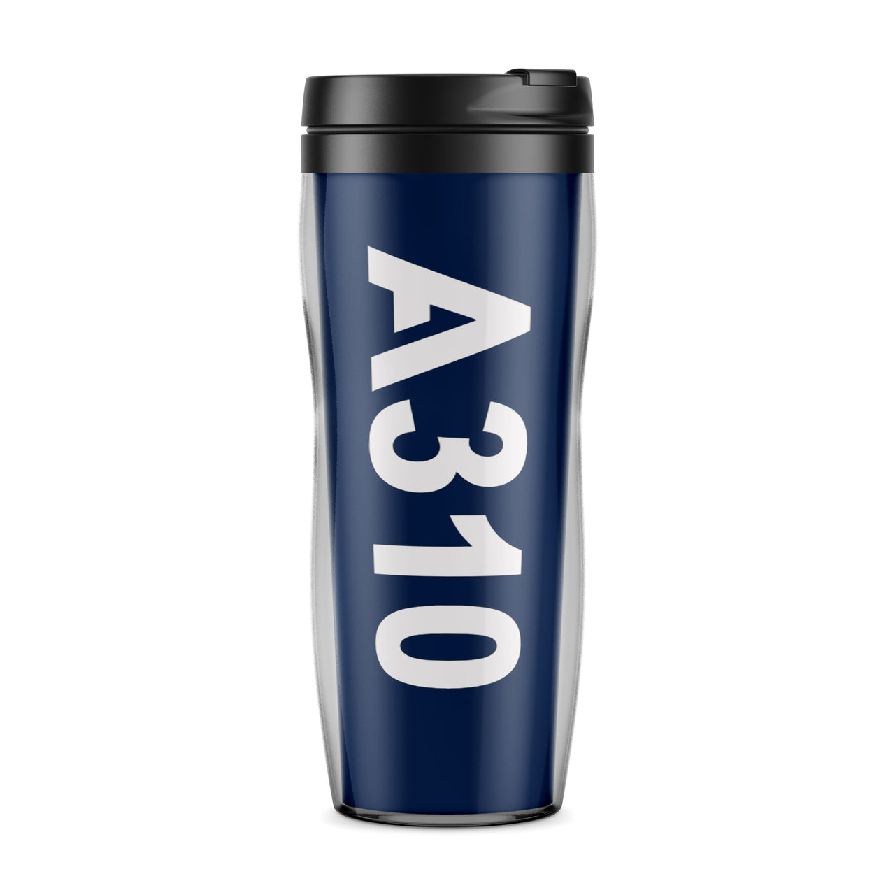 A310 Text Designed Travel Mugs